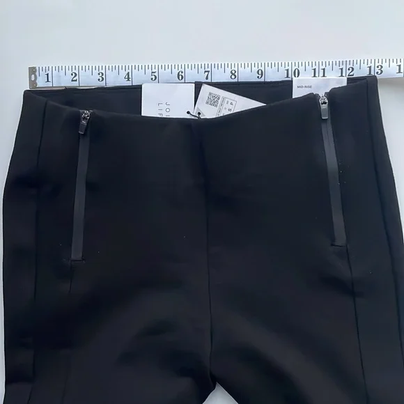 ZARA BLACK LEGGINGS MID RISE - Picture 5 of 5